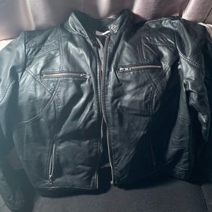 Xhiliration Faux Leather Jacket